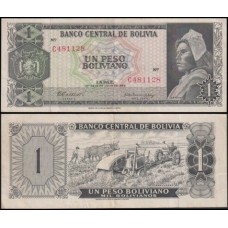 Bolívia P-152a Sob 1 Peso Boliviano L.1962
