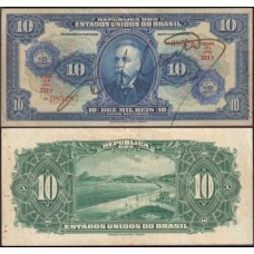 Brasil C-003 Sob 10 Cruzeiros 1942 Campos Salles