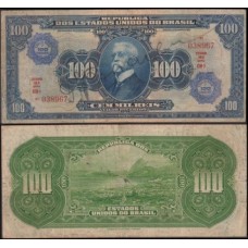 Brasil C-006 Mbc 100 Cruzeiros 1942 Afonso Pena