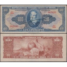 Brasil C-029 S/Fe 100 Cruzeiros 1943 D. Pedro II, "o Magnânimo"