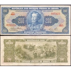 Brasil C-040 Mbc 200 Cruzeiros 1955 D. Pedro I