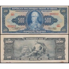 Brasil C-045 Sob 500 Cruzeiros 1953 D. João VI
