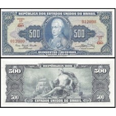 Brasil C-046 Fe 500 Cruzeiros 1961 D. João VI