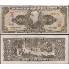 Brasil C-066 Sob 5 Cruzeiros 1953 Barão do Rio Branco