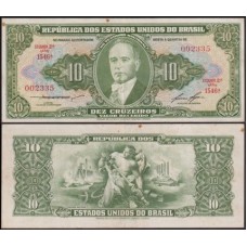 Brasil C-079 Sob 10 Cruzeiros 1958 Getúlio Vargas
