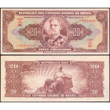 Brasil C-083 Sob 20 Cruzeiros 1950 Mal. Deodoro da Fonseca