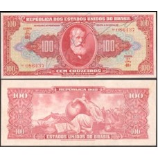 Brasil C-094 S/Fe 100 Cruzeiros 1949 D. Pedro II, "o Magnânimo"