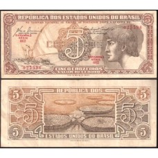 Brasil C-111 Série 002 Mbc 5 Cruzeiros 1961 Índio