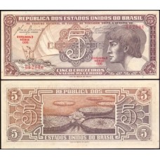 Brasil C-111 Série 006 Fe 5 Cruzeiros 1961 Índio