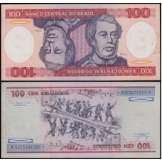 Brasil C-156a S/Fe 100 Cruzeiros 1981 Duque de Caxias Reposição *0003