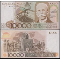 Brasil C-170a S/Fe 10.000 Cruzeiros 1984 Ruy Barbosa Reposição *0003