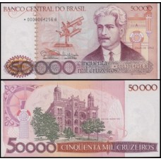 Brasil C-174a Fe 50.000 Cruzeiros 1985 Oswaldo Cruz Reposição *0003