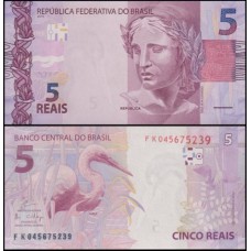 Brasil C-344 Fe 5 Reais 2018 FK Efígie da República