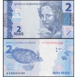 Brasil C-New Fe 2 Reais 2024 KE Efígie da República 