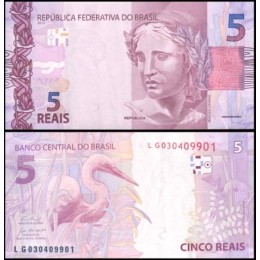 Brasil C-New Fe 5 Reais 2025 LG Efígie da República 