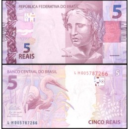 Brasil C-New Fe 5 Reais 2025 LH Efígie da República 