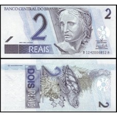 Brasil C-258 Fe 2 Reais 2008 Efígie da República BA