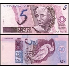 Brasil C-265 Fe 5 Reais 1994 Efígie da República