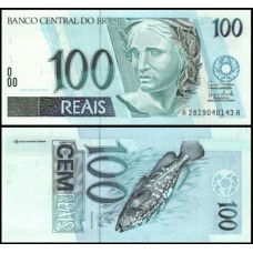 Brasil C-330 Fe 100 Reais 2007 Efígie da República 1ª Série