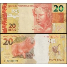 Brasil C-355 Fe 20 Reais 2019 JI Efígie da República