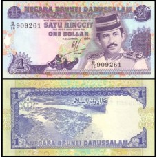 Brunei P-13b.1 Fe 1 Ringgit 1994