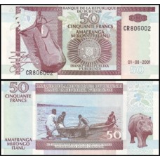 Burundi P-36c Fe 50 Francs 2001 Burundi P-36c Fe 50 Francs 2001