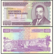 Burundi P-44c Fe 100 Francs 2024