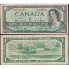 Canadá P-74b Mbc/S 1 Dollar 1961 Rainha ♛