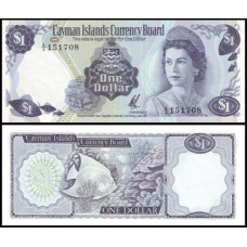 Cayman Islands Ilhas Caimã P-1b Fe 1 Dollar 1972 Rainha ♛
