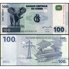 Congo Democratic Republic P-92Aa.2 Fe 100 Francs 2000 HdM