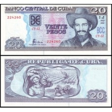 Cuba P-122c Fe 20 Pesos 2006 Camilo Cienfuegos