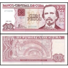 Cuba P-129a Fe 100 Pesos 2004 Carlos Manuel de Céspedes