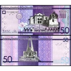 República Dominicana P-189j Fe 50 Pesos Dominicanos 2024