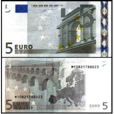 European Union P-1m Fe 5 Euros 2002 Portugal