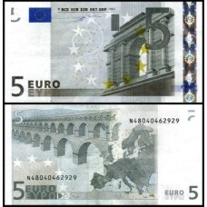 European Union P-1n Fe 5 Euros 2002 Áustria