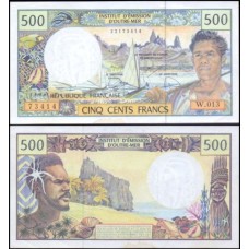French Pacific Territories Polinésia P-1f S/Fe 500 Francs ND (2005)