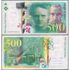 France França P-160a.1 Sob 500 Francs 1994 Marie Curie