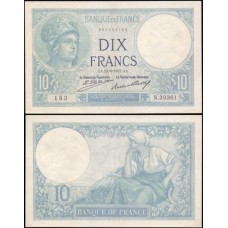 France França P-73d Sob 10 Francs 1927