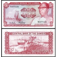 Gâmbia P-5c Fe 5 Dalasis ND (1972) Sir Jawara