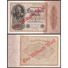 Germany Alemanha P-113a.2 Fe 1 Milliarde Mark on 1.000 Mark 1923
