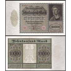Germany Alemanha P-70a S/Fe 10.000 Mark 1922 Albrecht Dürer