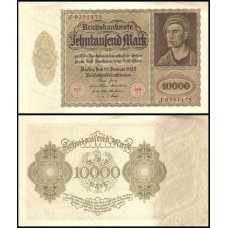 Germany Alemanha P-71a Fe 10.000 Mark 1922 Albrecht Dürer