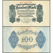 Germany Alemanha P-75a Fe 100 Mark 1922