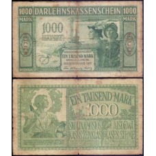 Germany Alemanha P-R134a Bc 1.000 Mark 1918 Ocupação da Lithuania