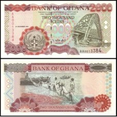 Ghana Gana P-33a Fe 2.000 Cedis 1996