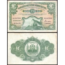 Gibraltar P-18b Mbc 1 Pound 1971
