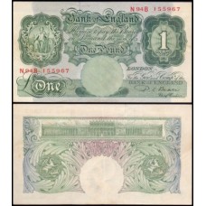 Great Britain Inglaterra P-369b Sob 1 Pound ND (1949)