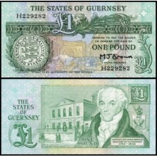 Guernsey P-48b Fe 1 Pound ND (1980) Daniel de Lisle Brock
