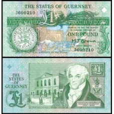 Guernsey P-52a Fe 1 Pound ND (1991) Daniel de Lisle Brock