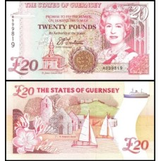 Guernsey P-58a Fe 20 Pounds ND (1996) Rainha ♛